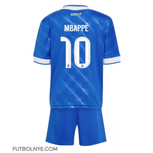 Camiseta Real Madrid Kylian Mbappe #10 Tercera Equipación para niños 2025-26 manga corta (+ pantalones cortos)